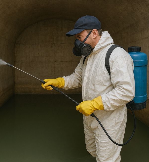 Equipe de dedetização profissional